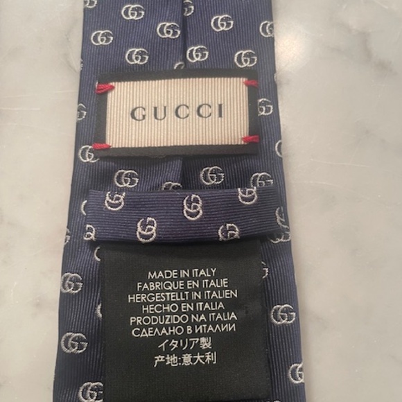 Gucci Other - Gucci Navy Blue Pattern Tie